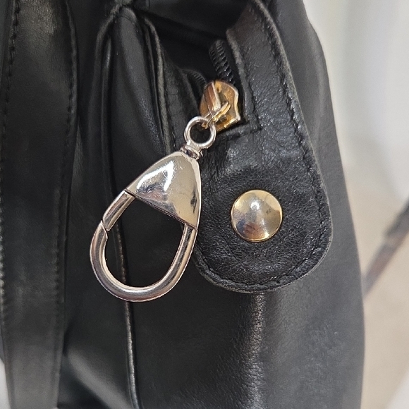 Paloma Picasso Black Shoulder Bag with Gold Logo - Picture 16 of 16